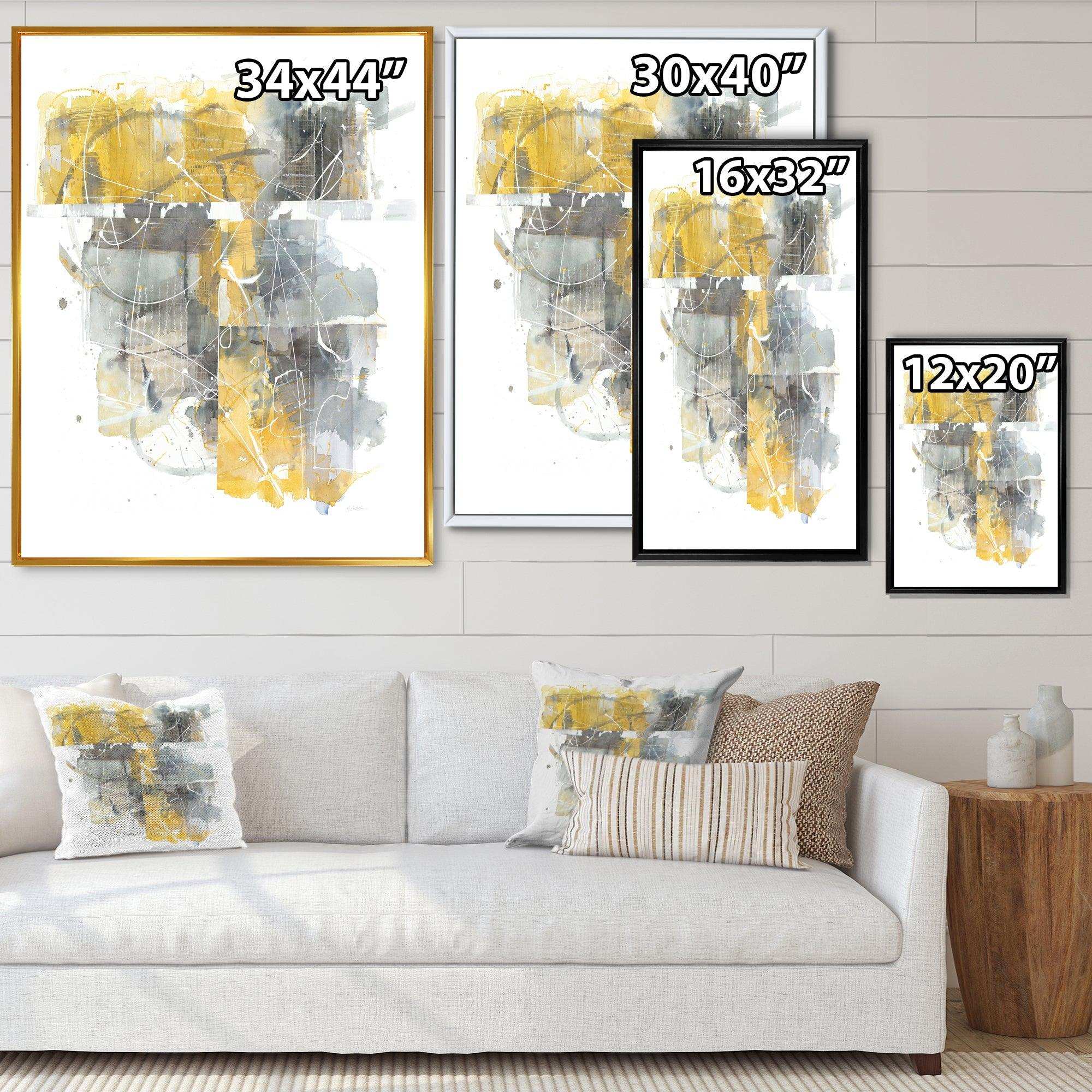 Moving In and Out of Traffic II Yellow Grey