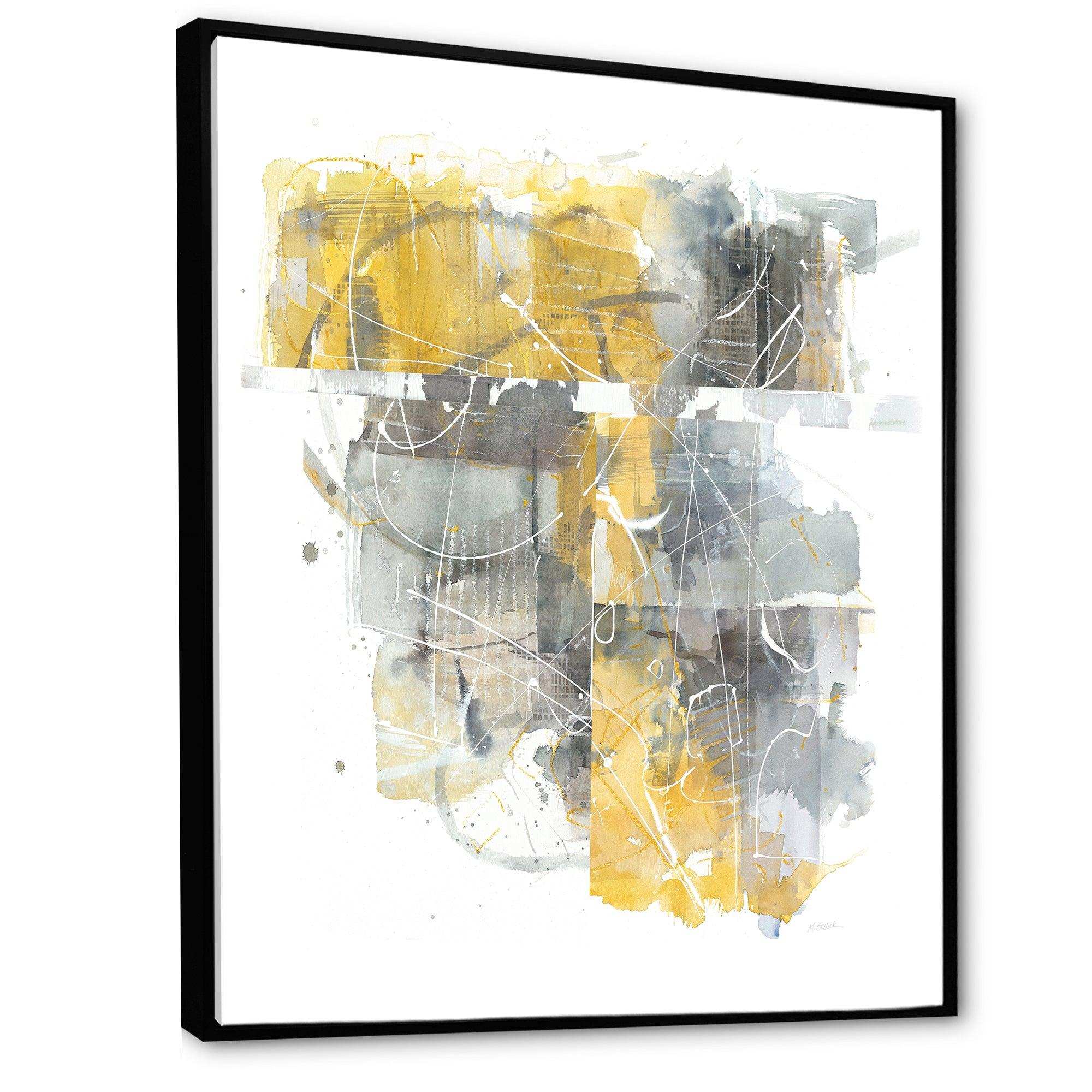 Moving In and Out of Traffic II Yellow Grey