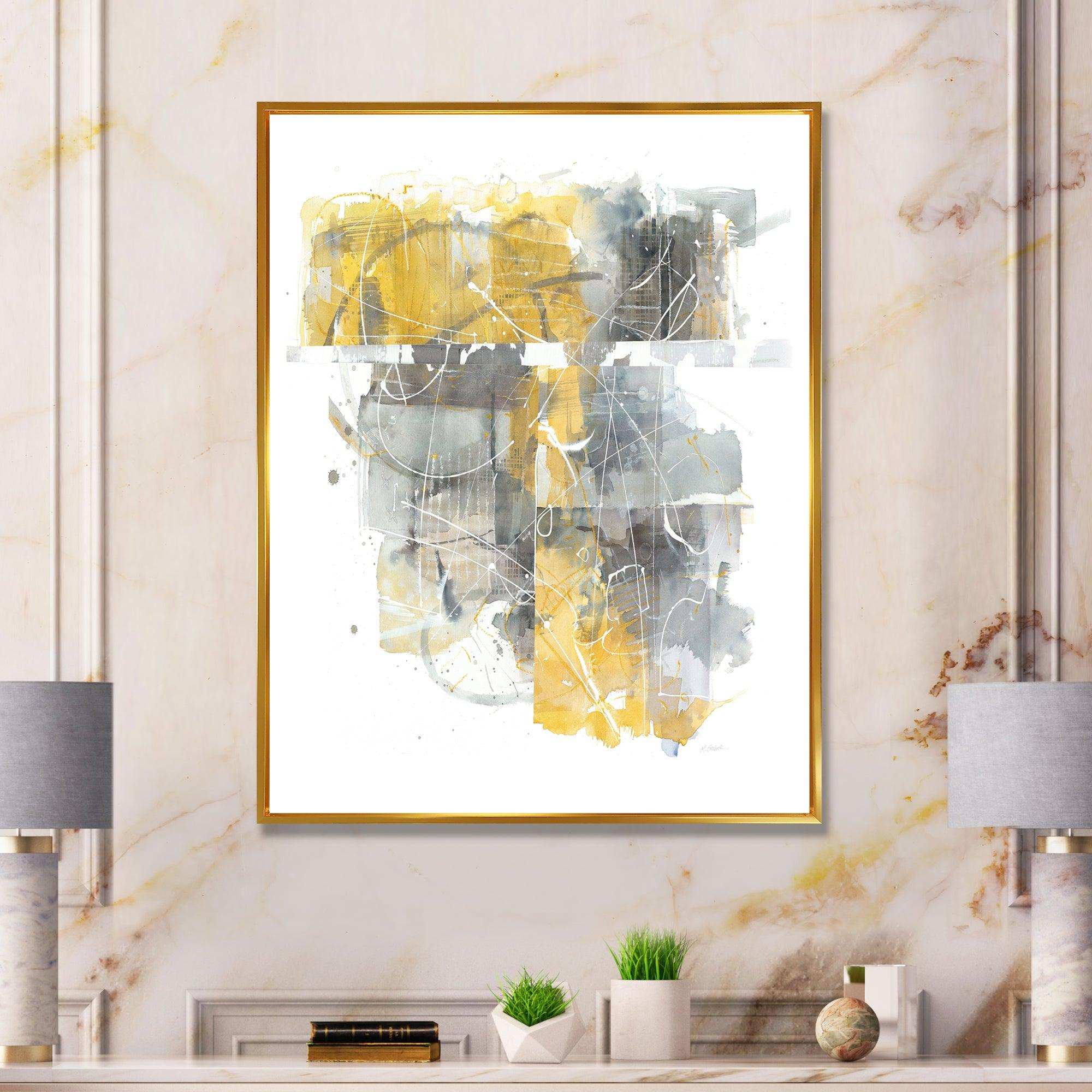 Moving In and Out of Traffic II Yellow Grey