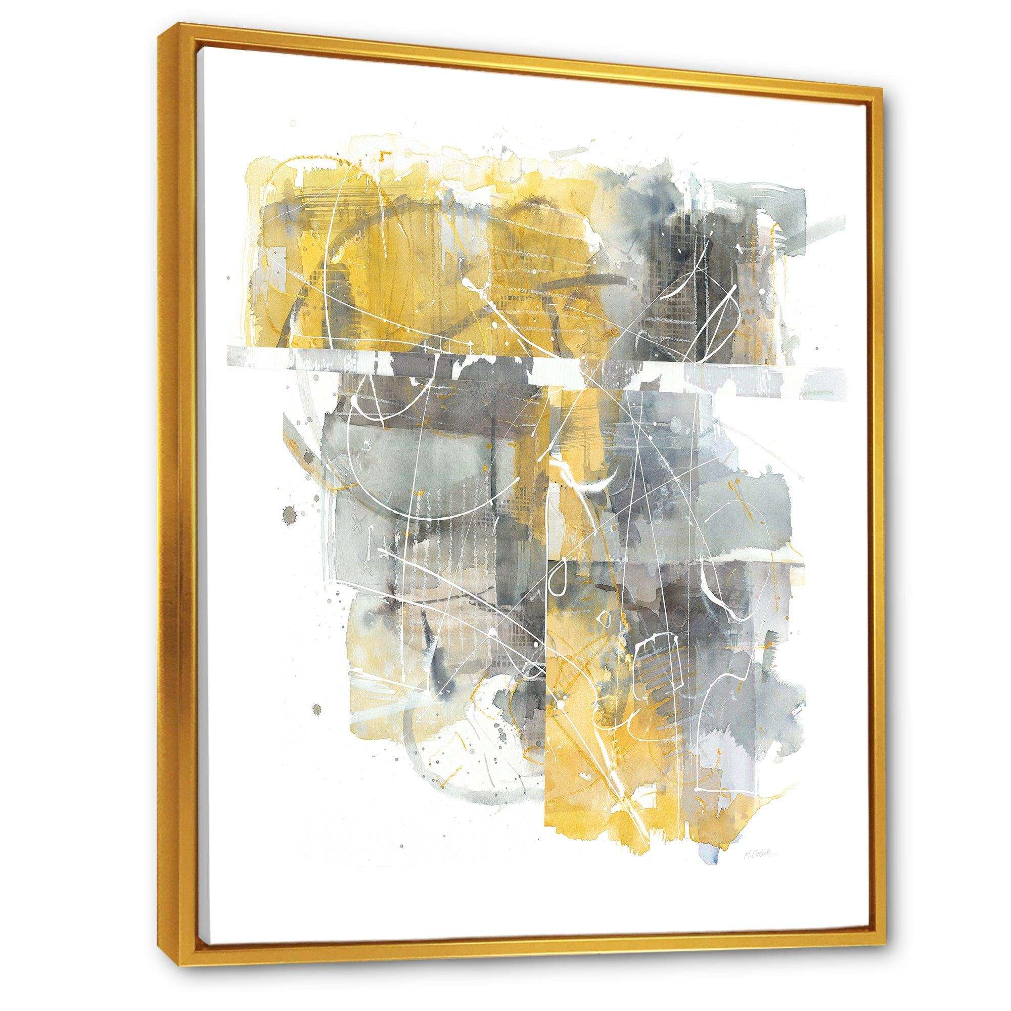 Moving In and Out of Traffic II Yellow Grey