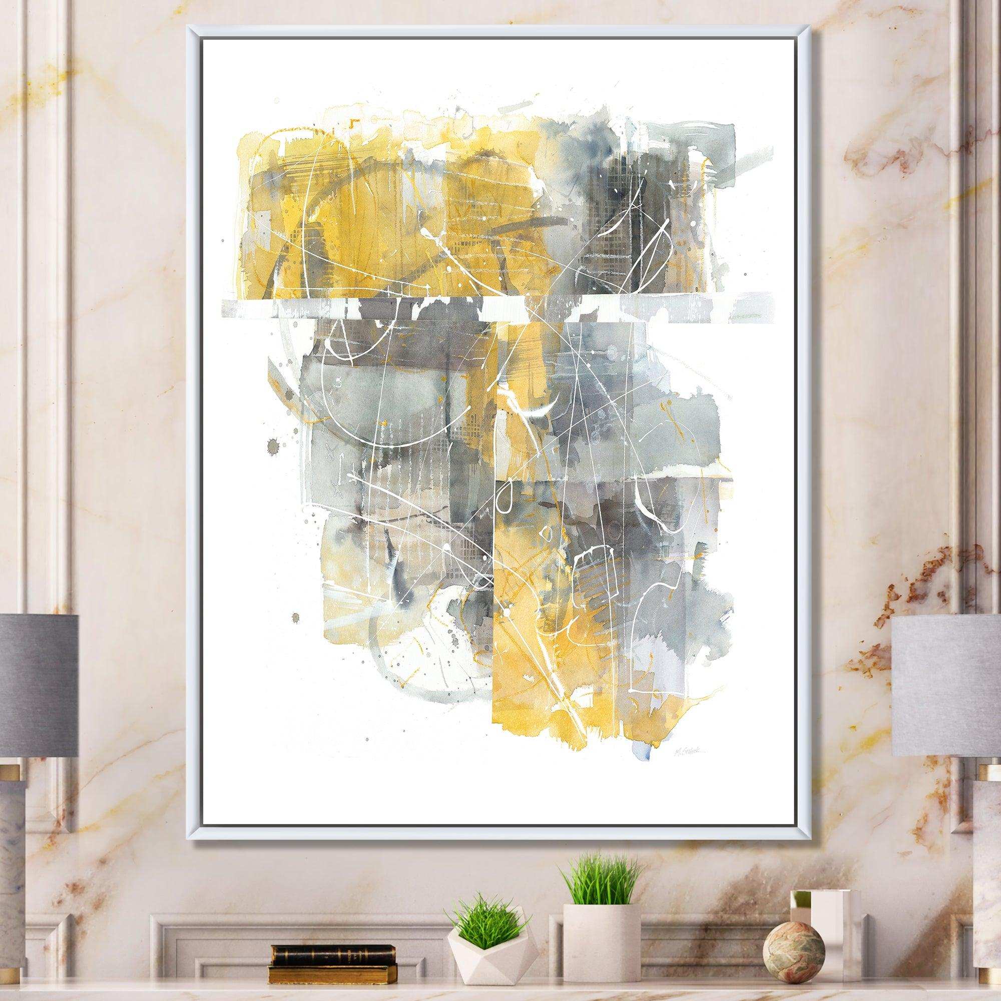 Moving In and Out of Traffic II Yellow Grey