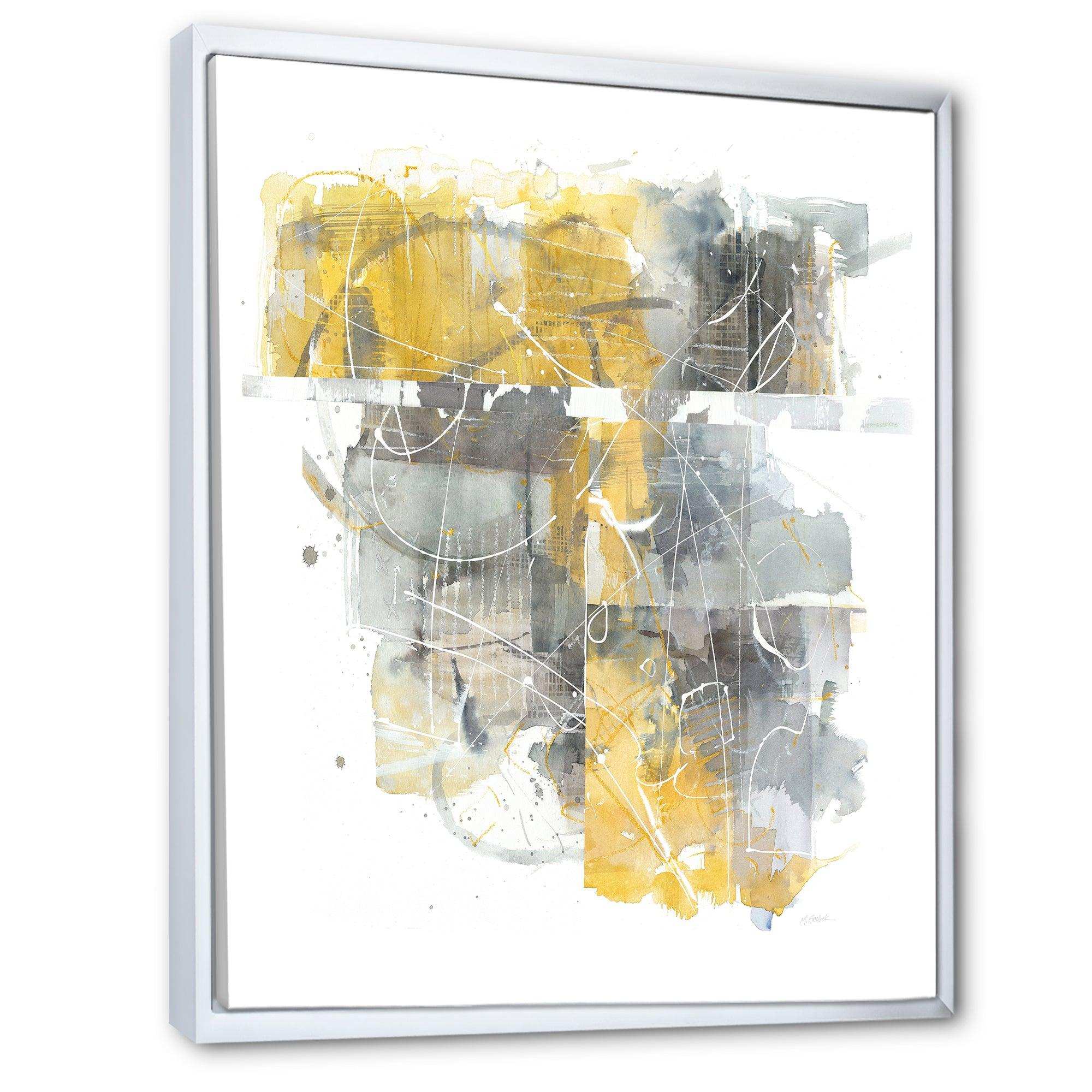 Moving In and Out of Traffic II Yellow Grey