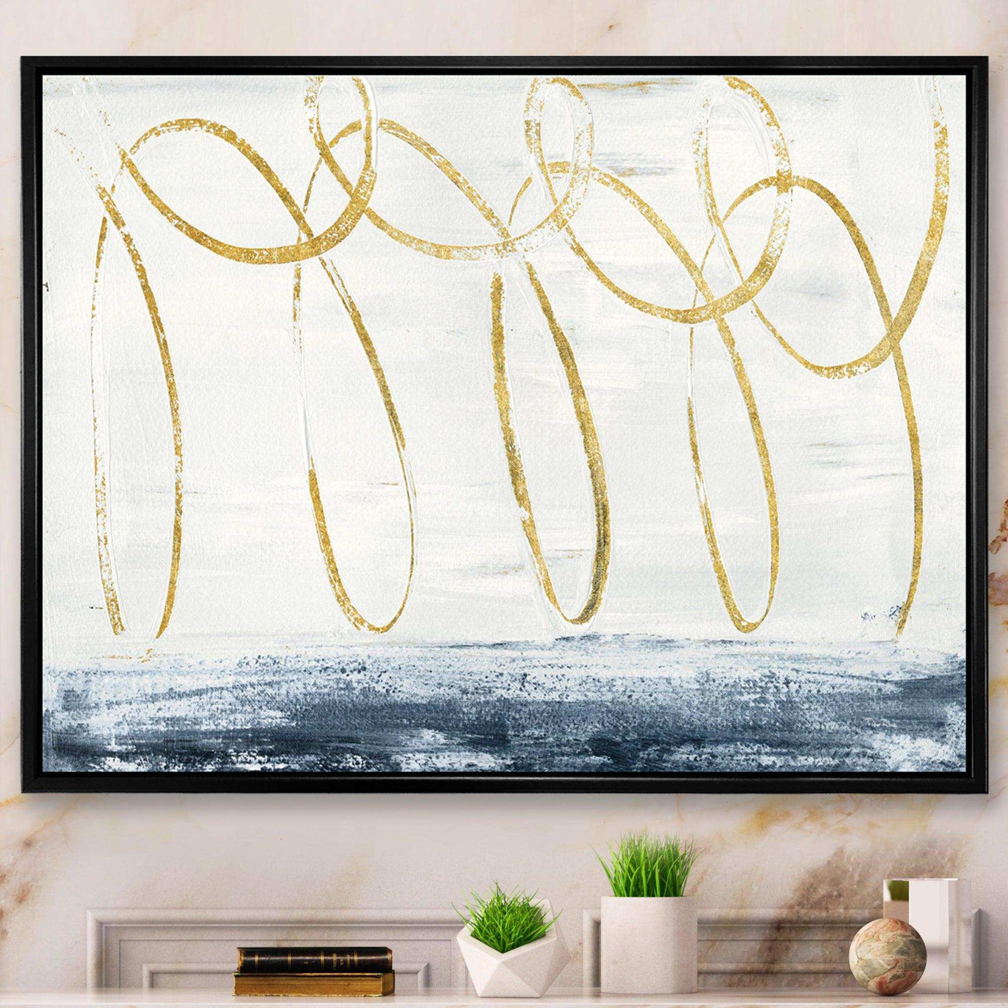 Gold Abstract Geometric Shape