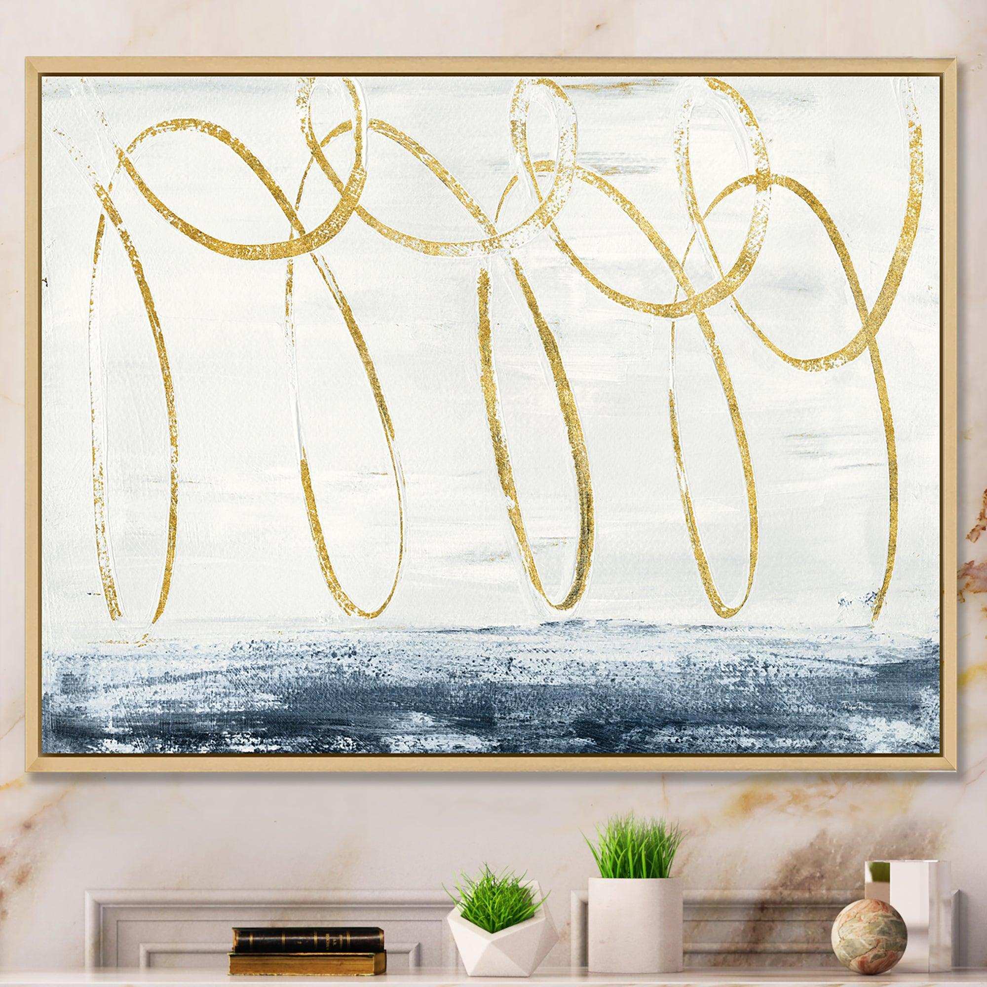 Gold Abstract Geometric Shape