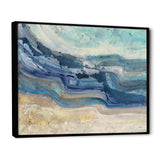 Coast Blue Sea Waves Watercolour