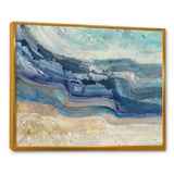 Coast Blue Sea Waves Watercolour