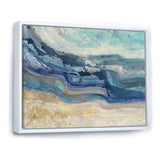 Coast Blue Sea Waves Watercolour