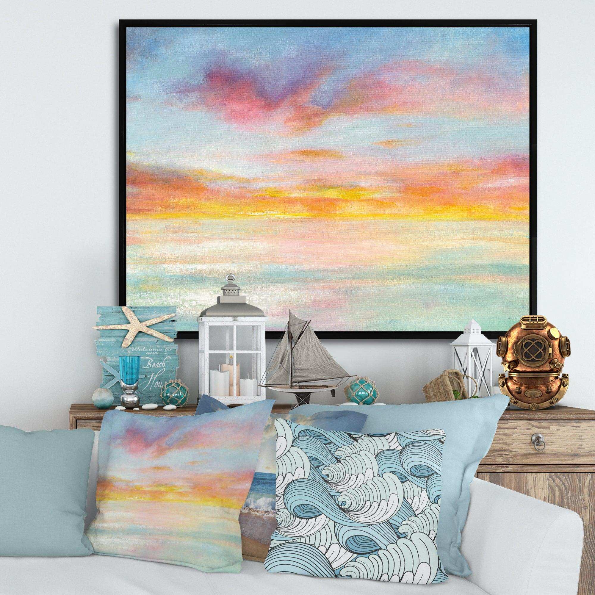 Pastel Pink And Blue Clouds