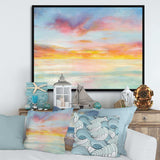 Pastel Pink And Blue Clouds