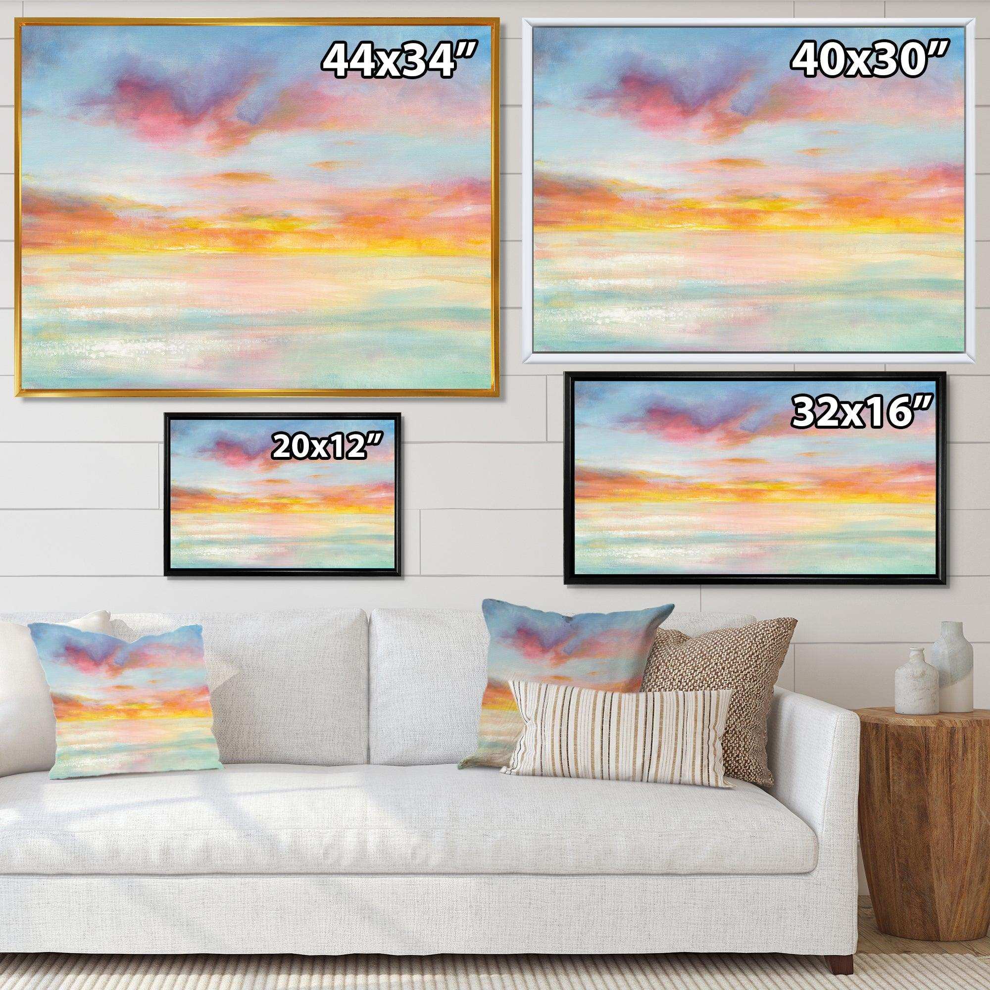 Pastel Pink And Blue Clouds