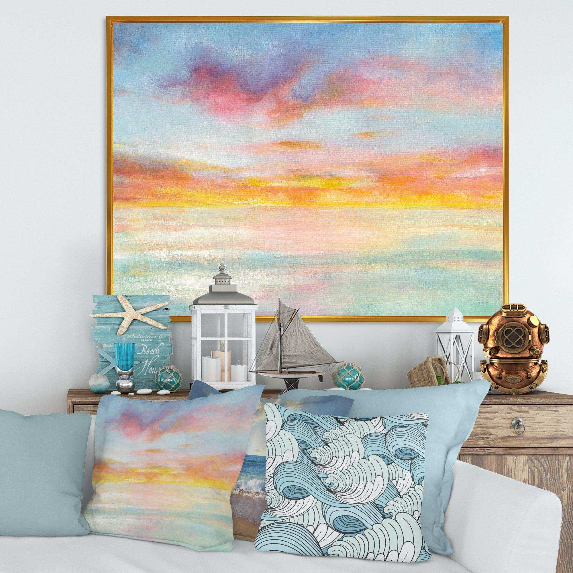 Pastel Pink And Blue Clouds