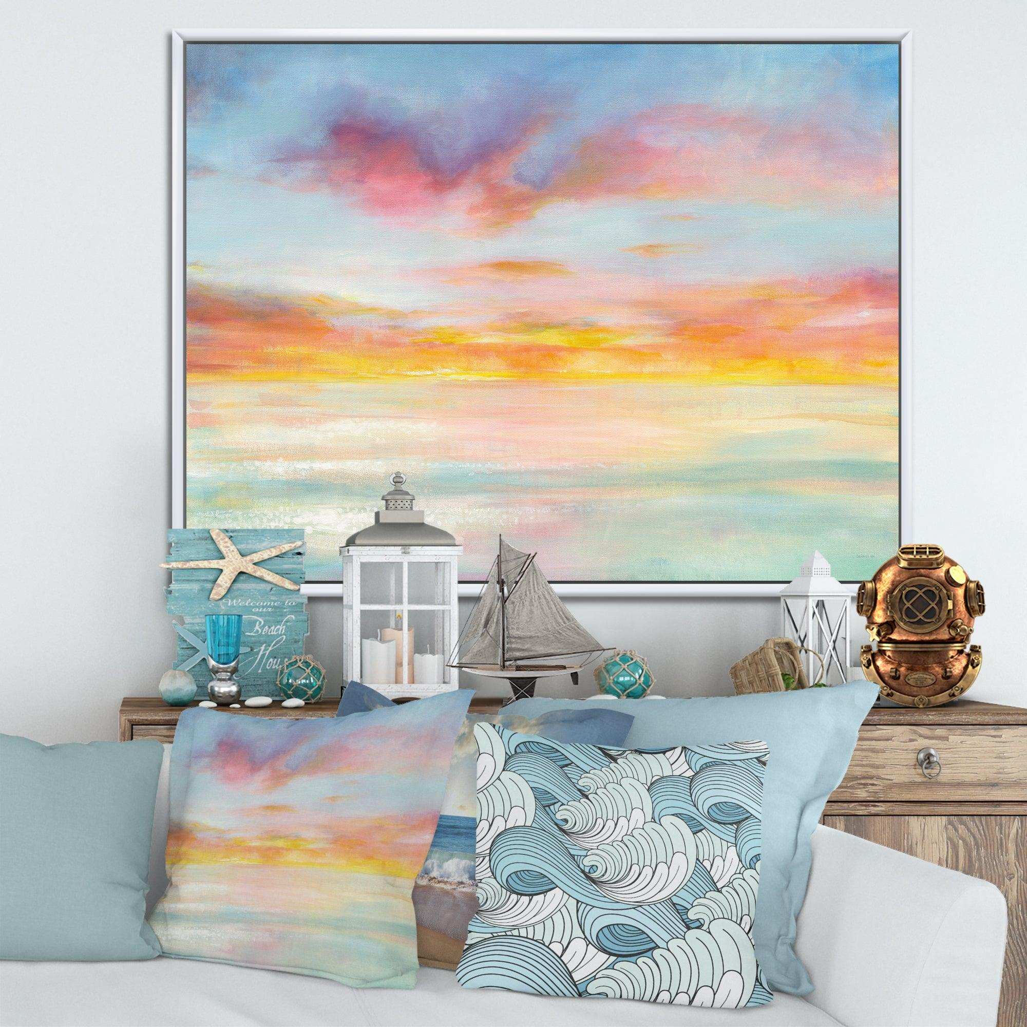 Pastel Pink And Blue Clouds
