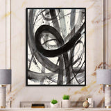 Black and White Minimalistic Painting
