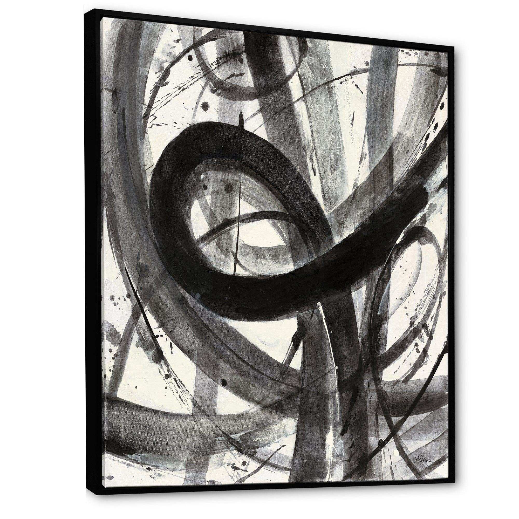 Black and White Minimalistic Painting