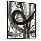 Black and White Minimalistic Painting