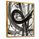 Black and White Minimalistic Painting