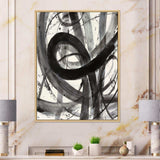Black and White Minimalistic Painting