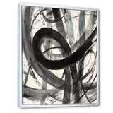 Black and White Minimalistic Painting