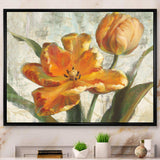 Parrot Tulips I on Ivory
