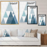 minimal Triangles III Blue