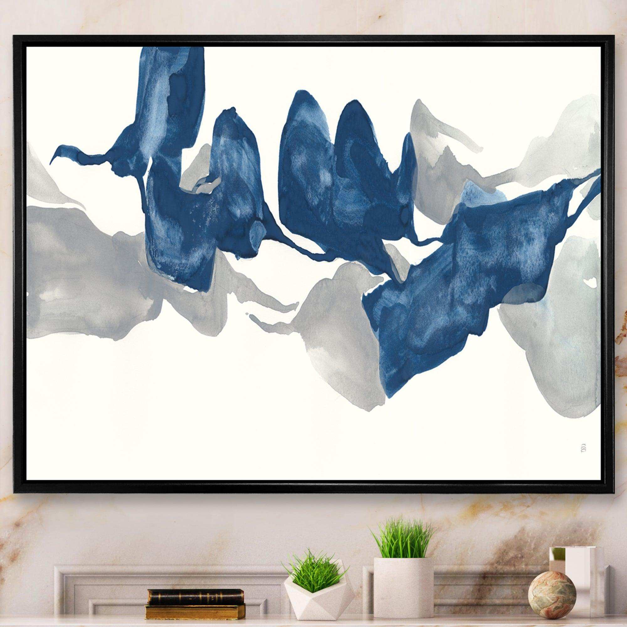 Gouache Sapphire on Gray