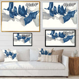 Gouache Sapphire on Gray