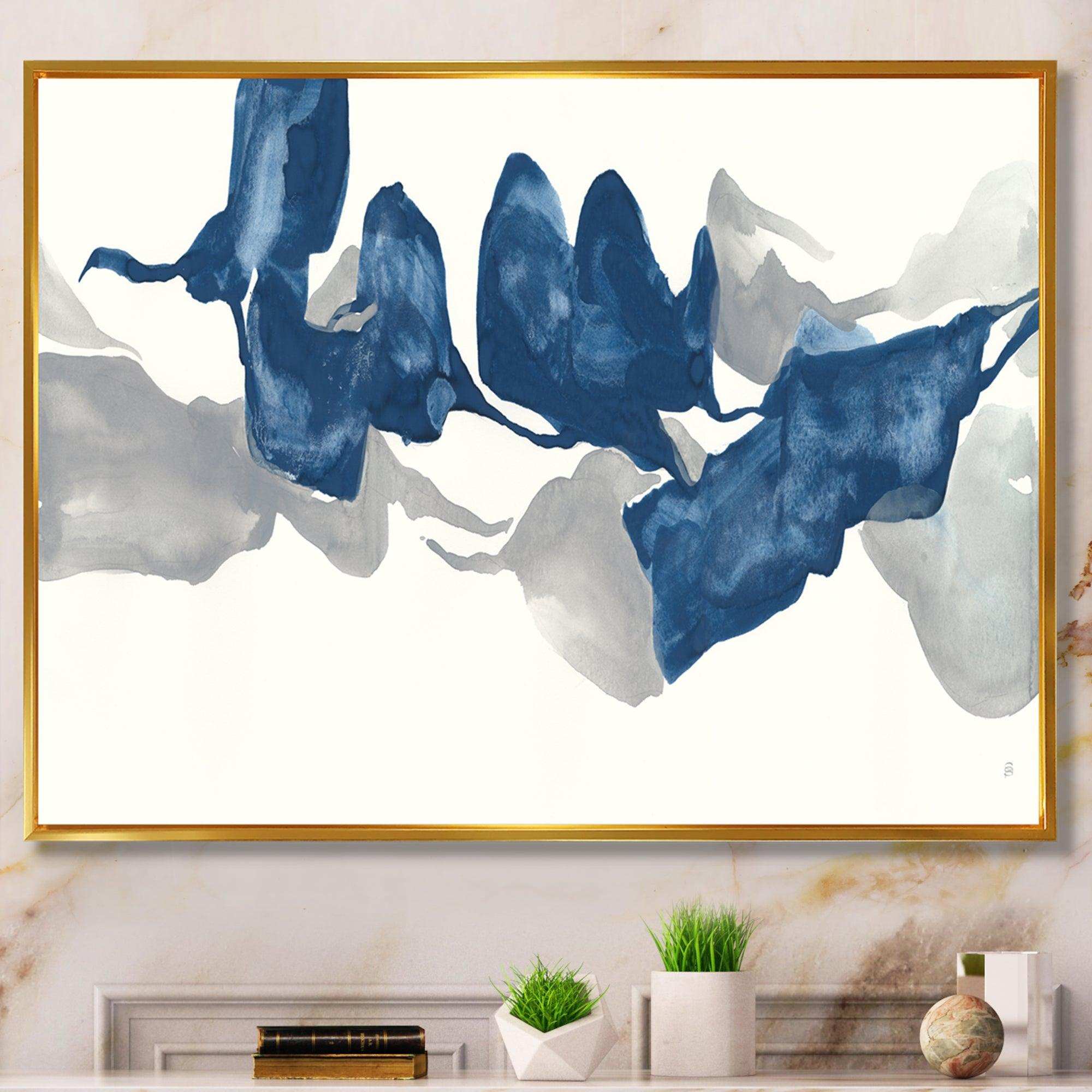 Gouache Sapphire on Gray