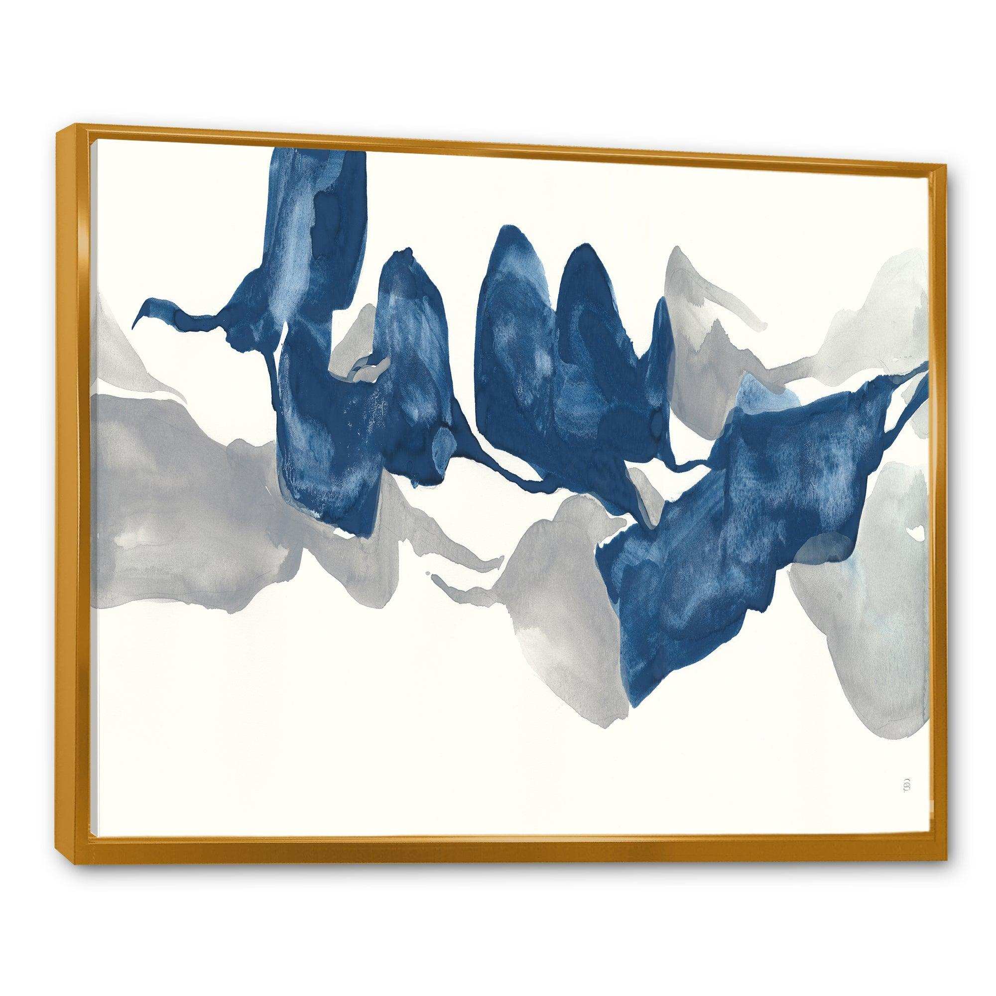 Gouache Sapphire on Gray