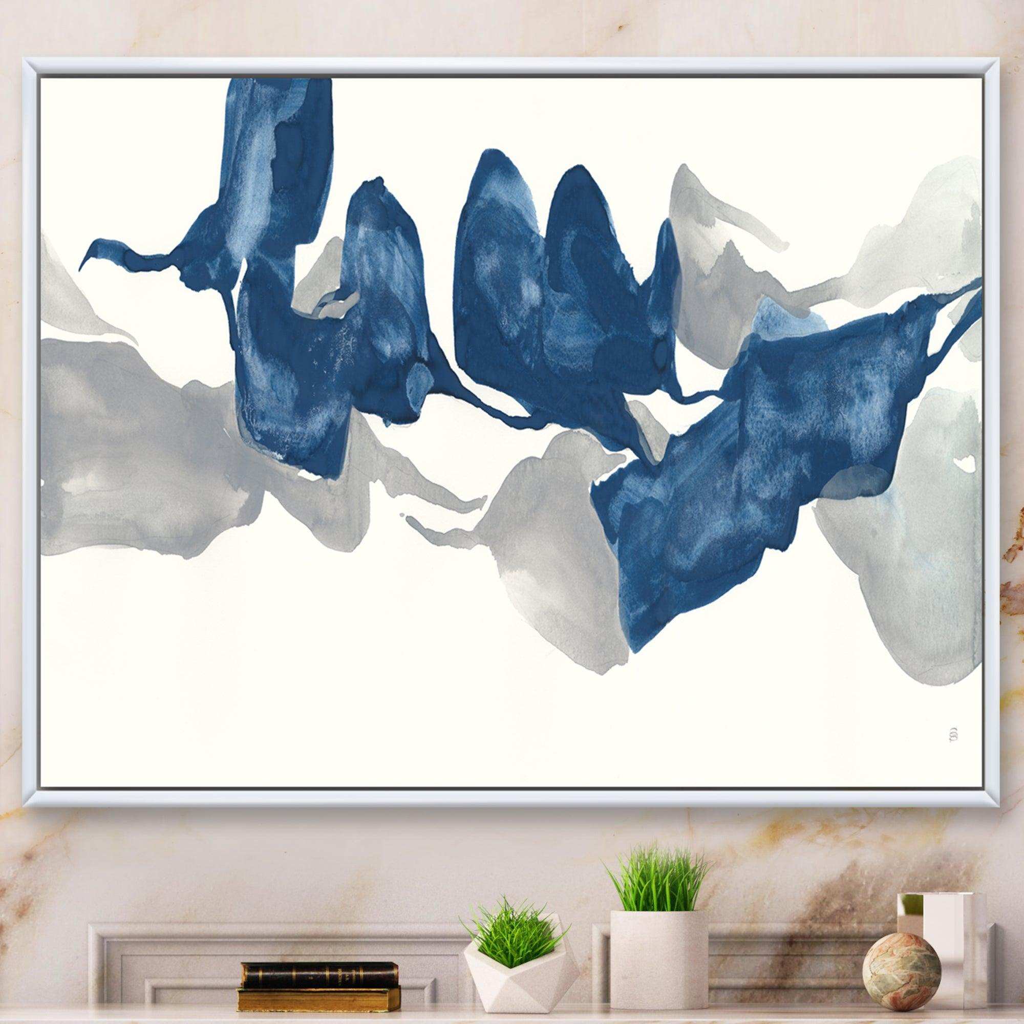 Gouache Sapphire on Gray