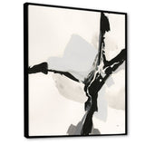 Abstract Neutral III Framed Canvas Vibrant Black - 1.5 Thick