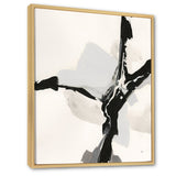 Abstract Neutral III Framed Canvas Matte White - 1.5 Thick