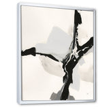 Abstract Neutral III Framed Canvas Matte White - 1.5 Thick