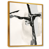 Abstract Neutral II Framed Canvas Vibrant Gold - 1.5 Thick