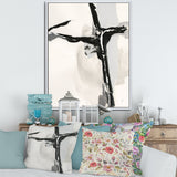 Abstract Neutral II Framed Canvas Matte White - 1.5 Thick