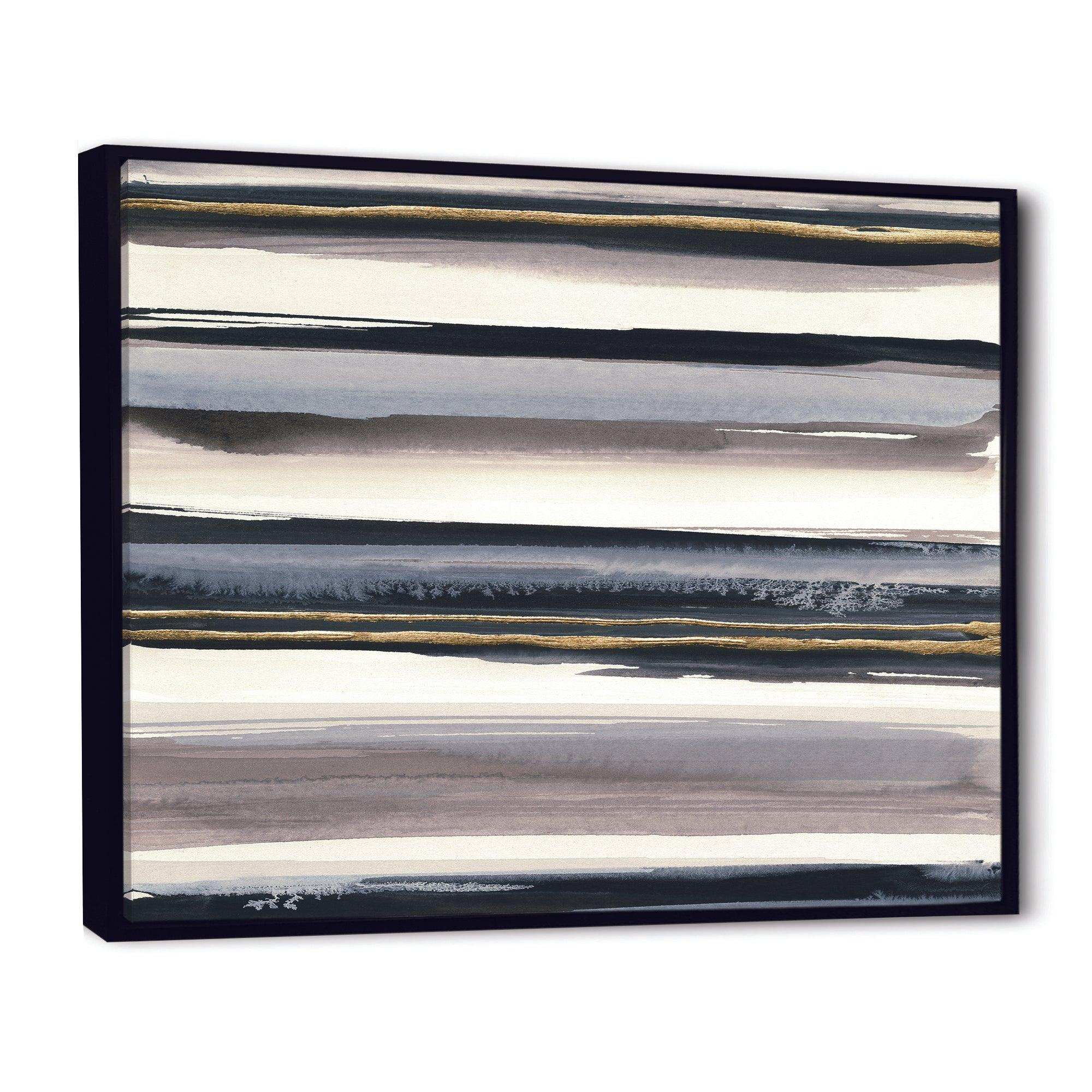 Gold Watercolor Amethyst I