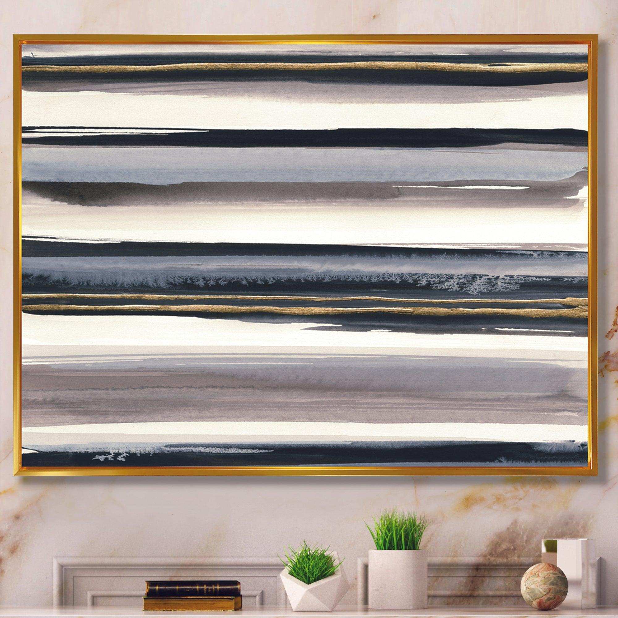 Gold Watercolor Amethyst I