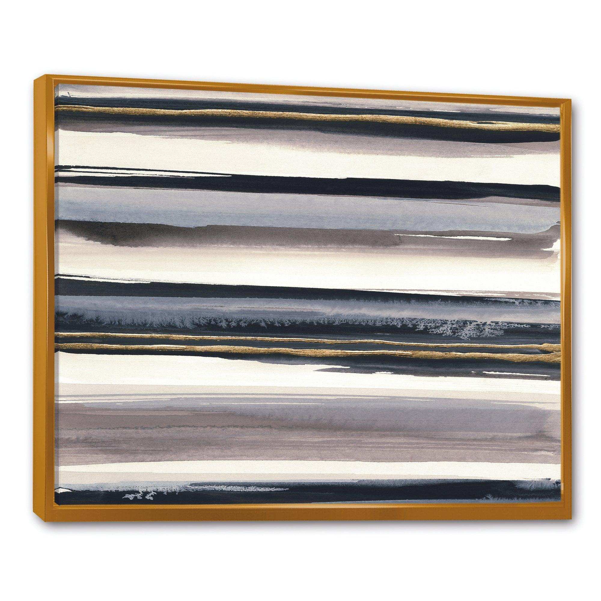 Gold Watercolor Amethyst I