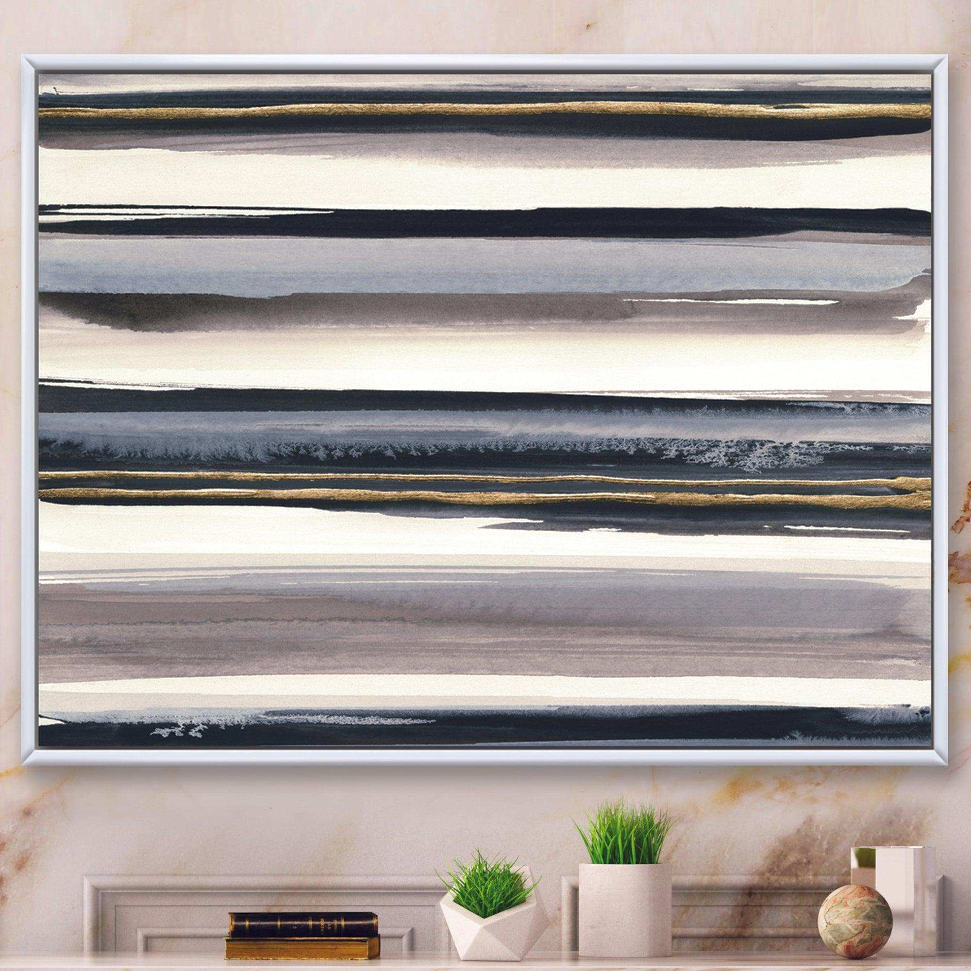 Gold Watercolor Amethyst I