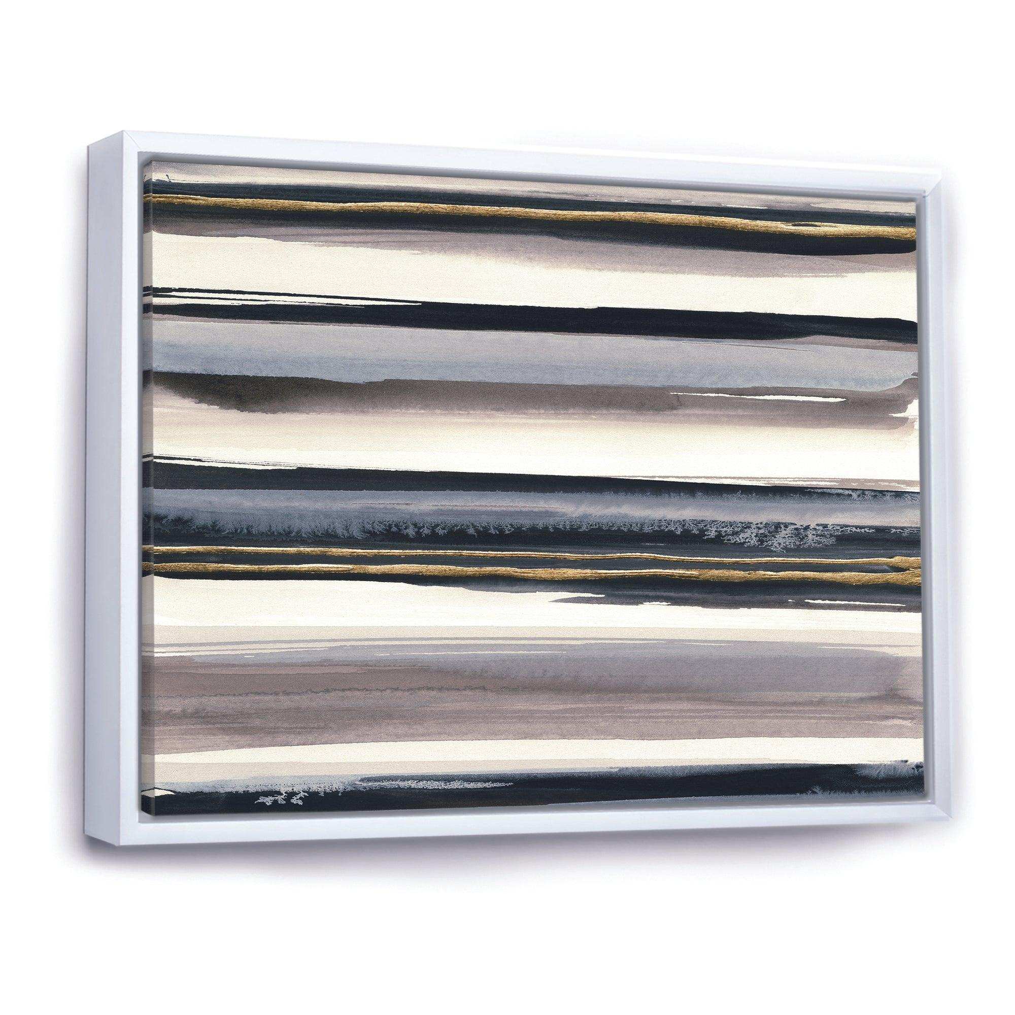 Gold Watercolor Amethyst I