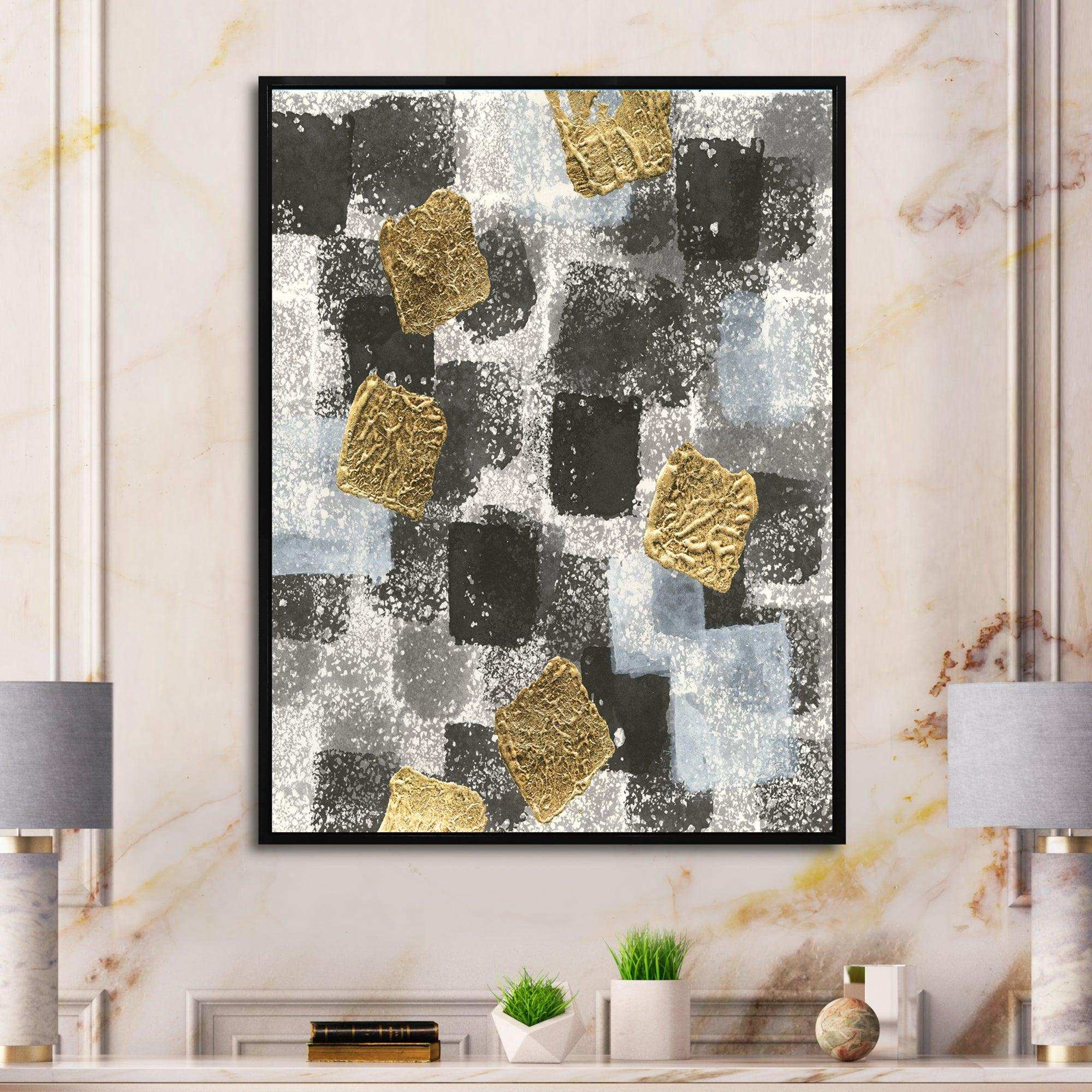 Gold Glamour Squares I
