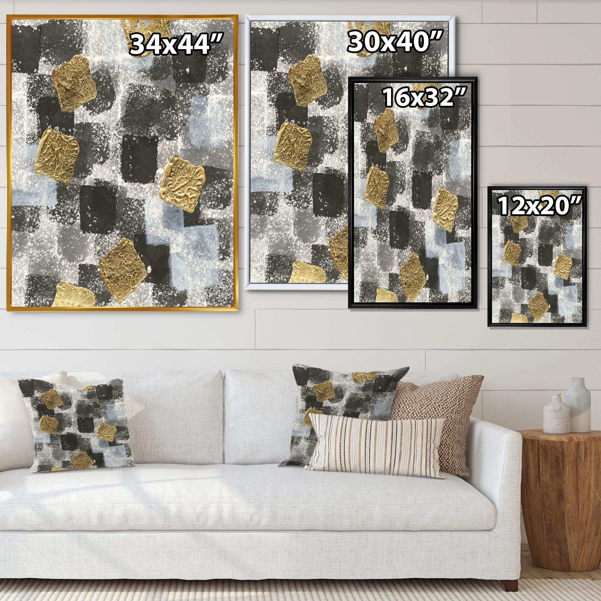 Gold Glamour Squares I