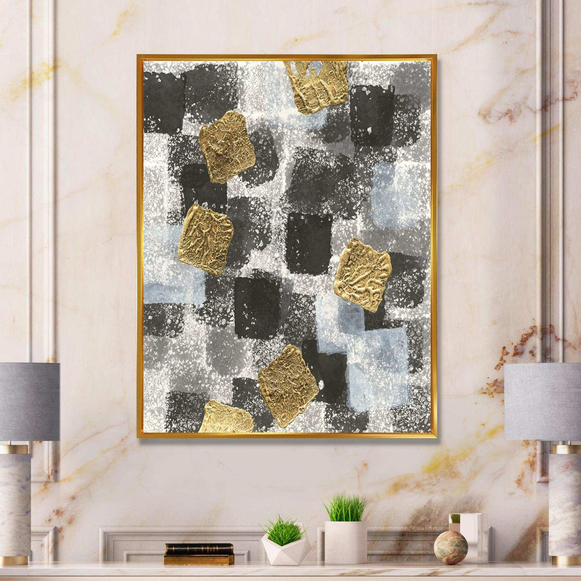 Gold Glamour Squares I