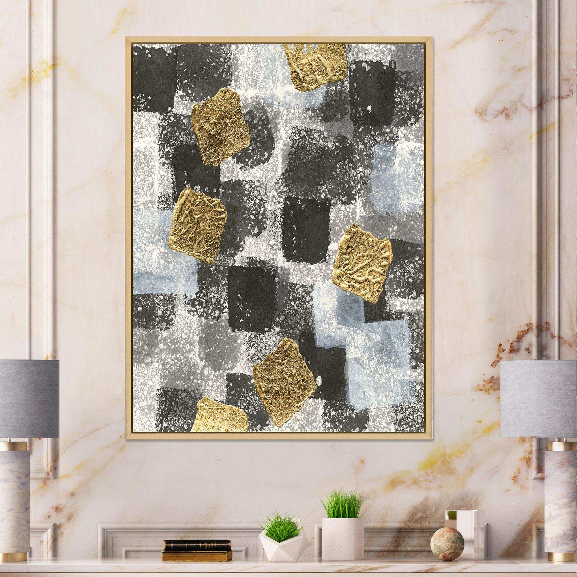 Gold Glamour Squares I