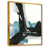 Geometric Black and Teal III