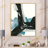 Geometric Black and Teal III