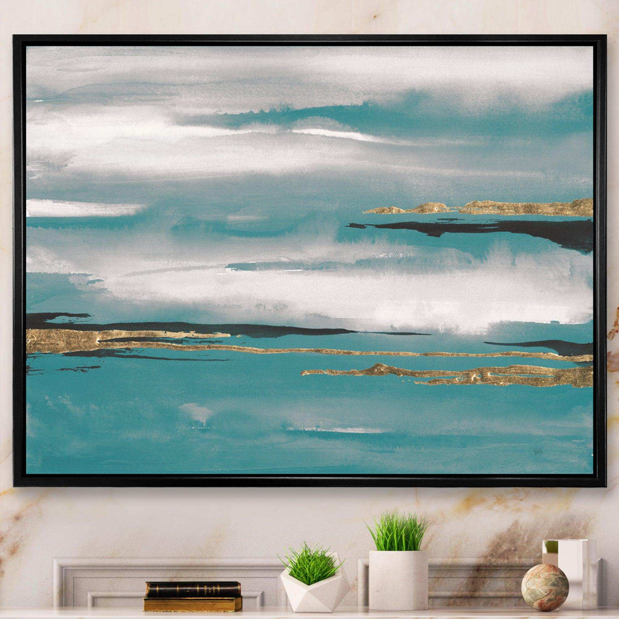 Glam Teal Watercolor II