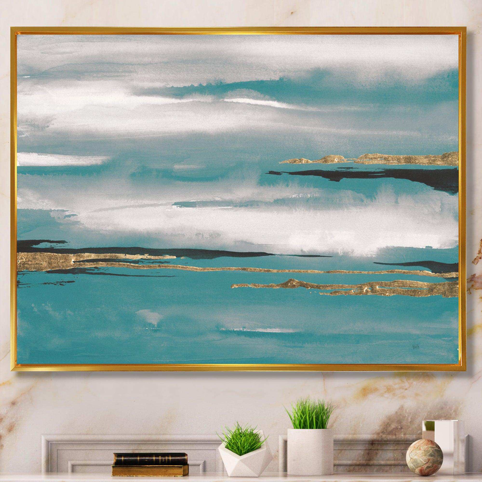 Glam Teal Watercolor II