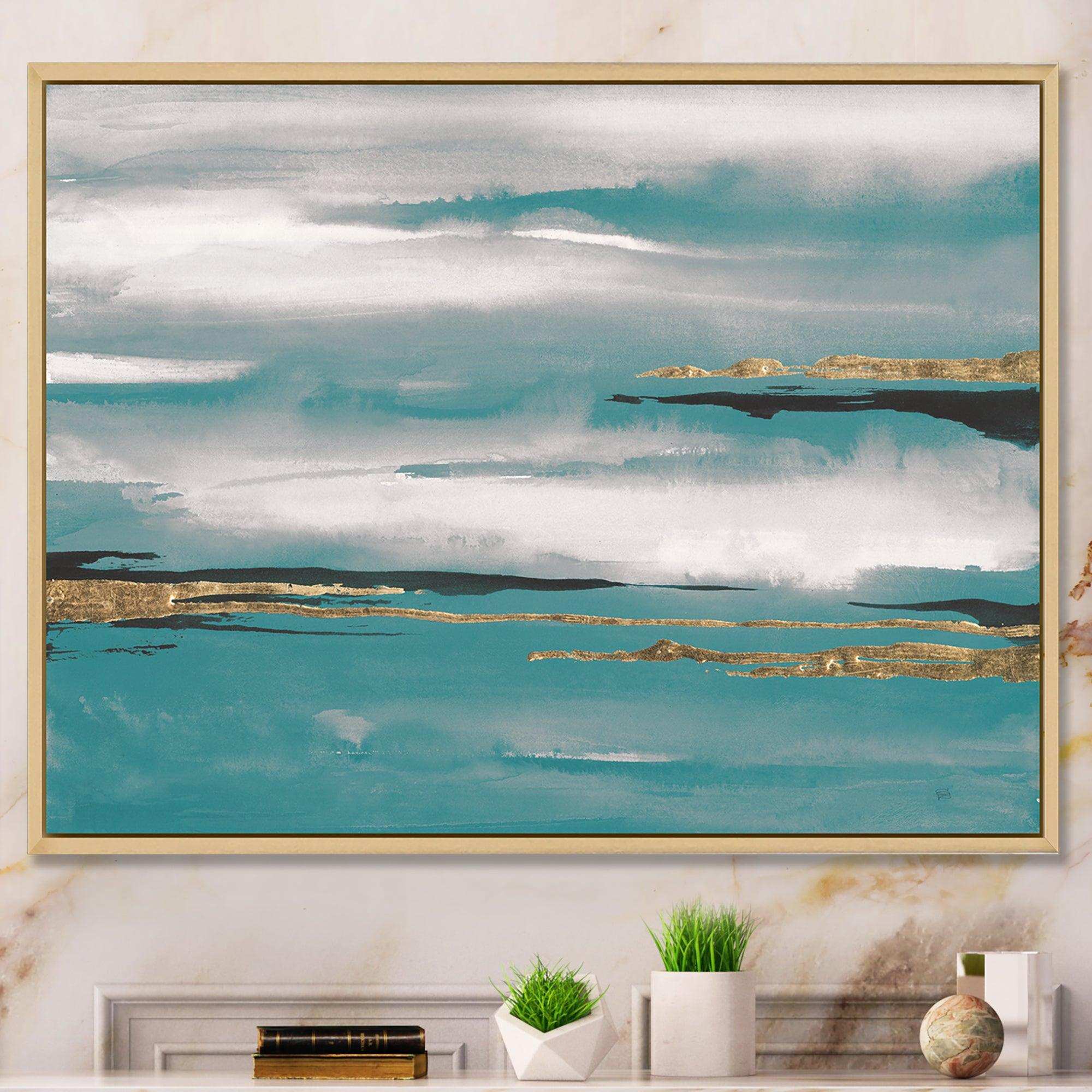 Glam Teal Watercolor II