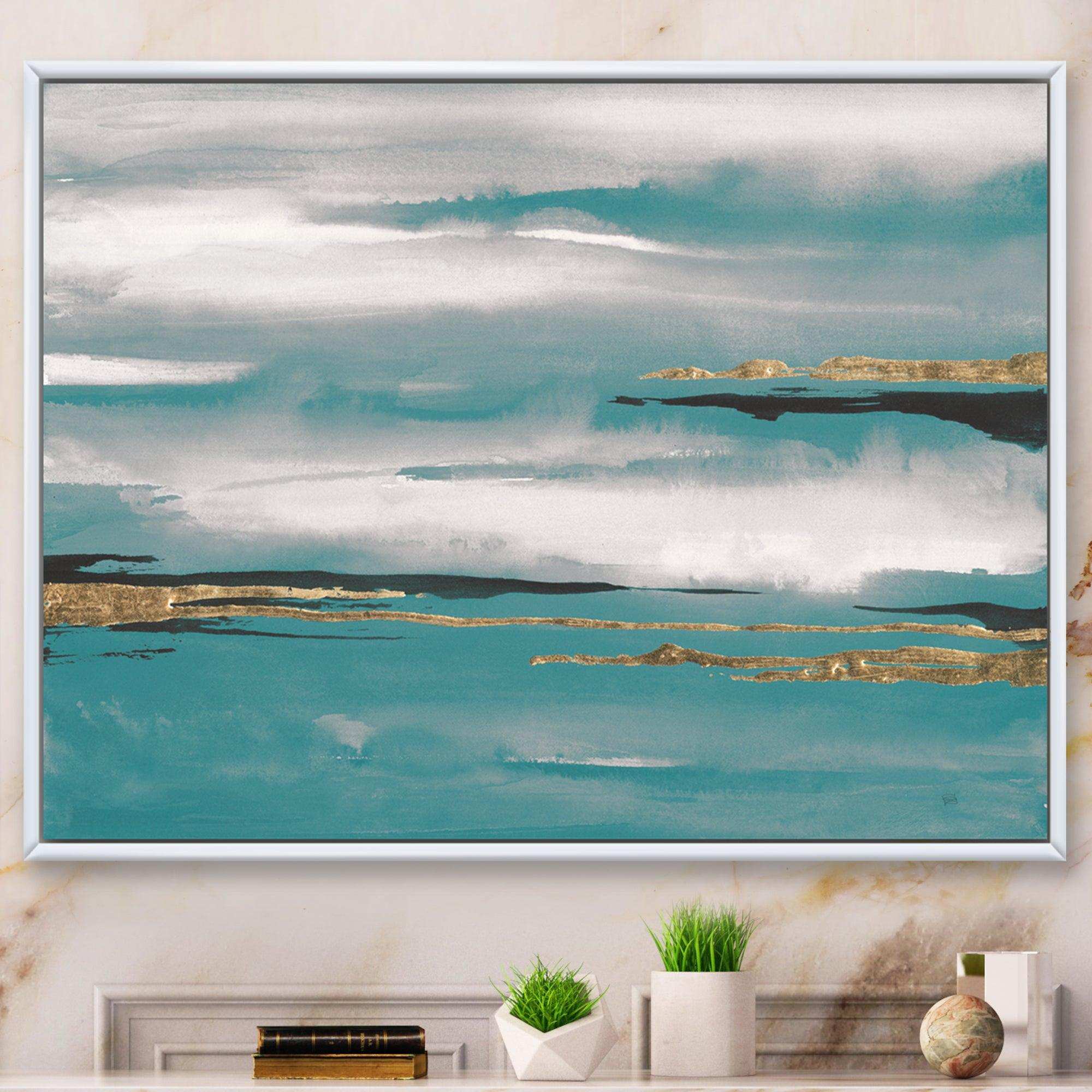 Glam Teal Watercolor II