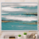 Glam Teal Watercolor II